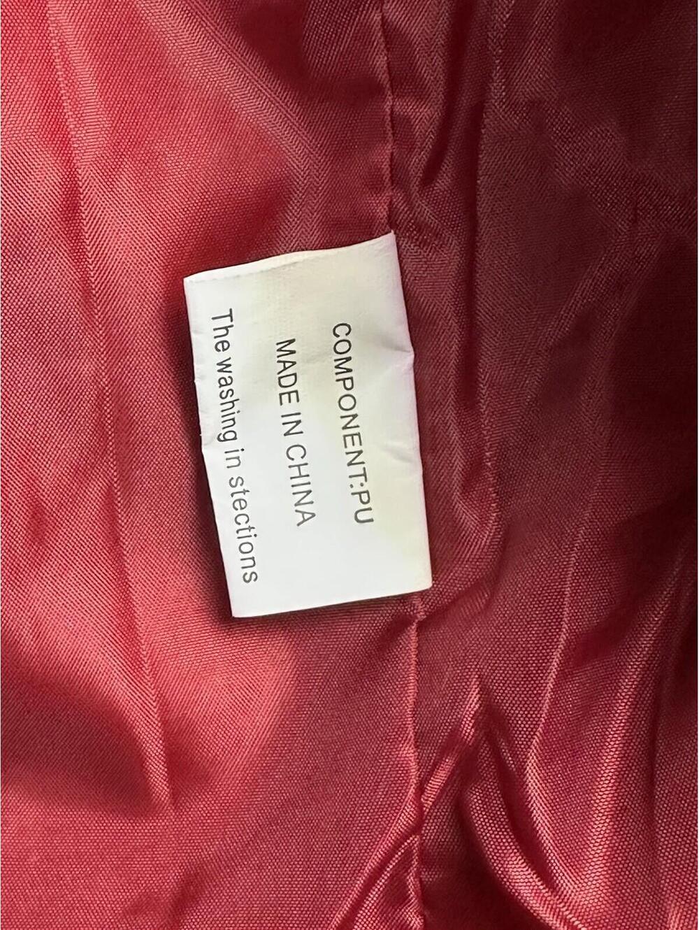 ❤️🔥 Unbranded Red Moto Faux Leather Jacket Women Size 2XL. 12-17 🔥❤️ - Picture 7 of 10
